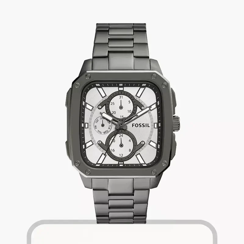 Fossil Inscription Gunmetal Dial Men's Watch | BQ2657